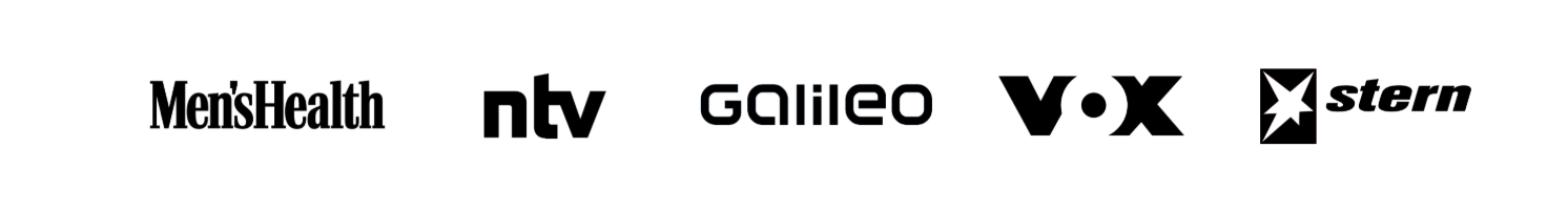 Bekannt aus Men's Health, ntv, Galileo, VOX und stern