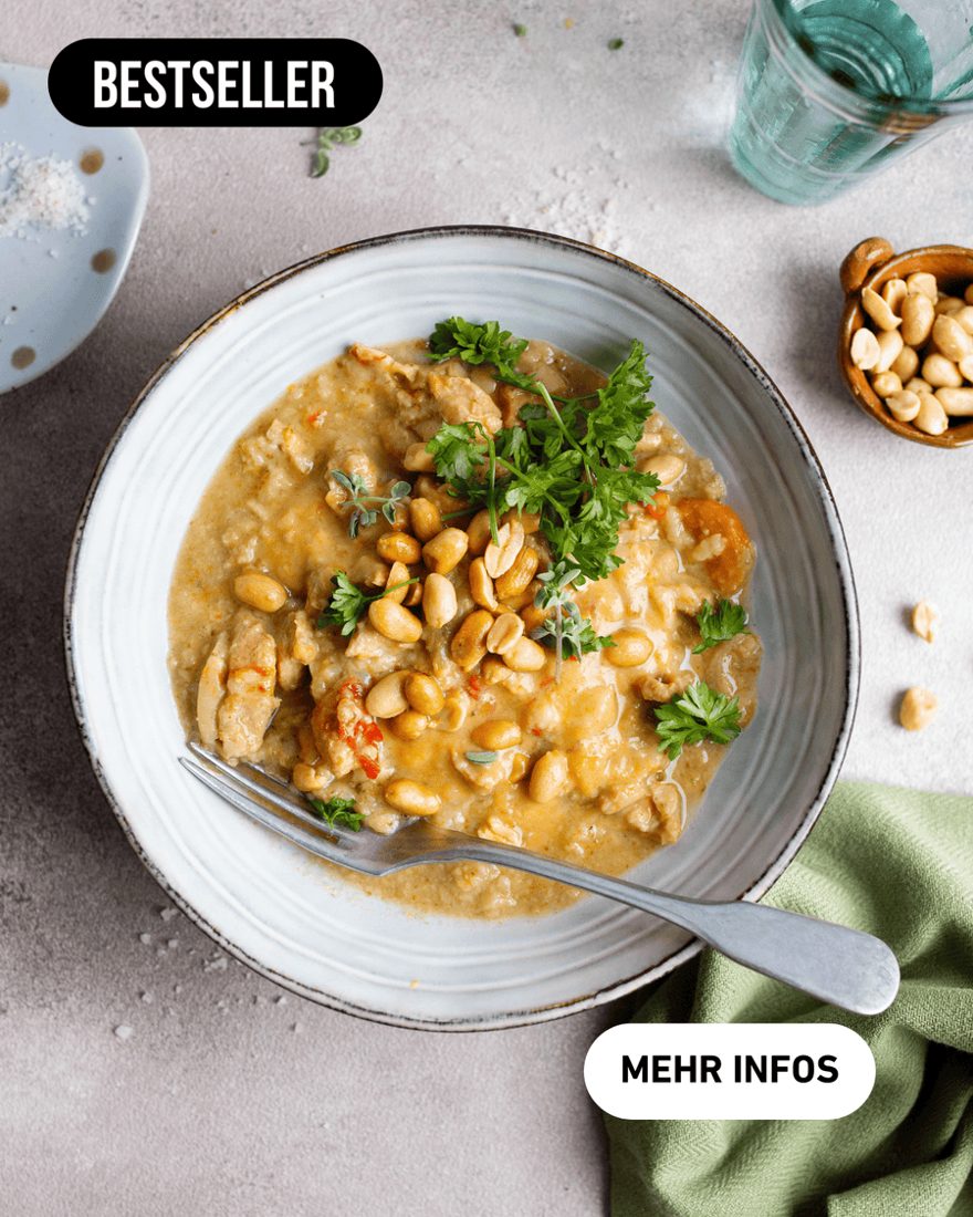 Hähnchen Grünes Curry im Glas